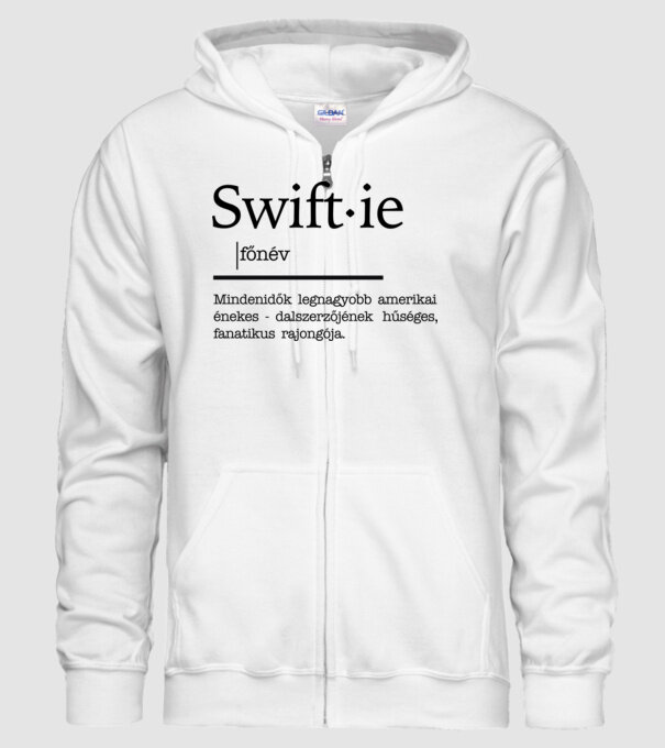 Taylor Swift főnév minta fehér pólón