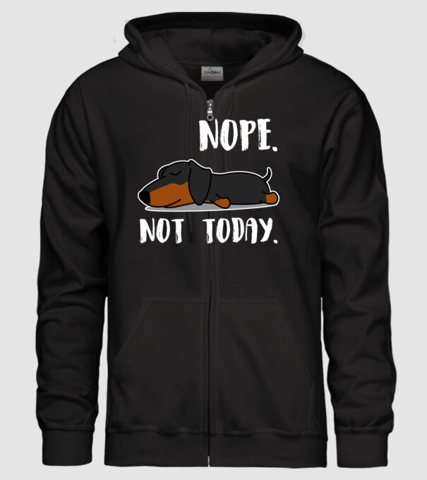 Tacsi nope not today minta fekete pólón