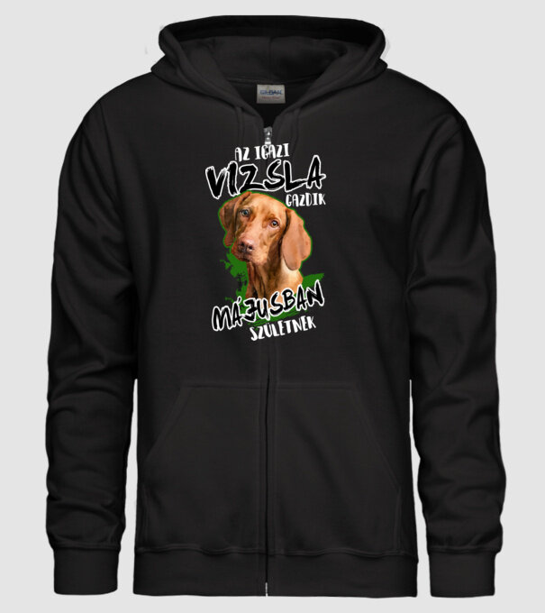 Vizsla május minta fekete pólón