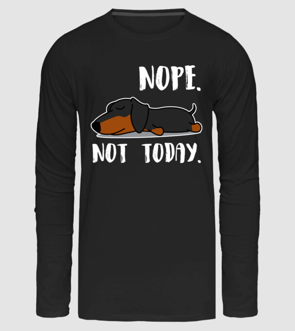 Tacsi nope not today minta fekete pólón