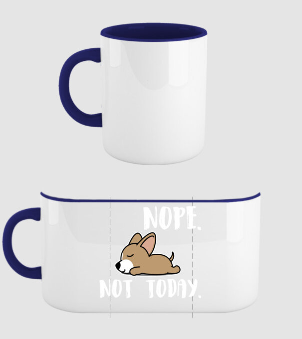 Csivava nope not today minta sötétkék pólón