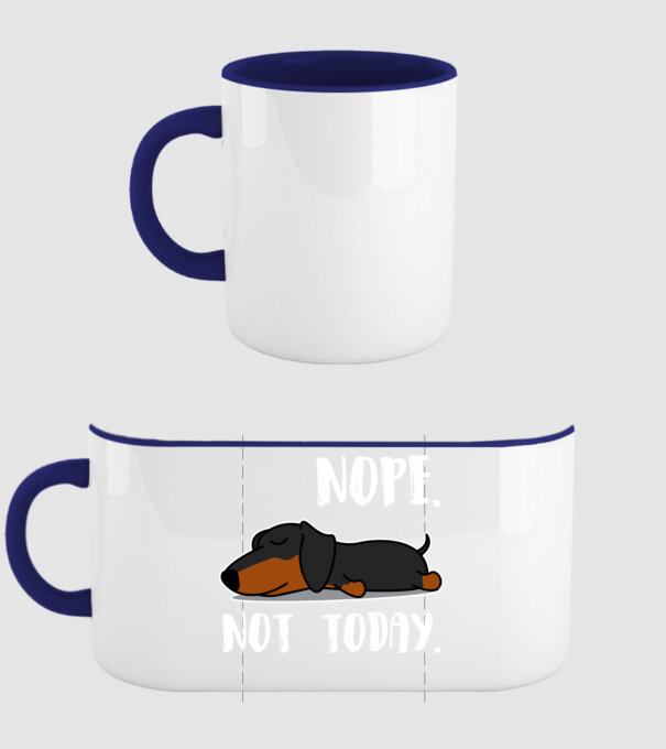 Tacsi nope not today minta sötétkék pólón