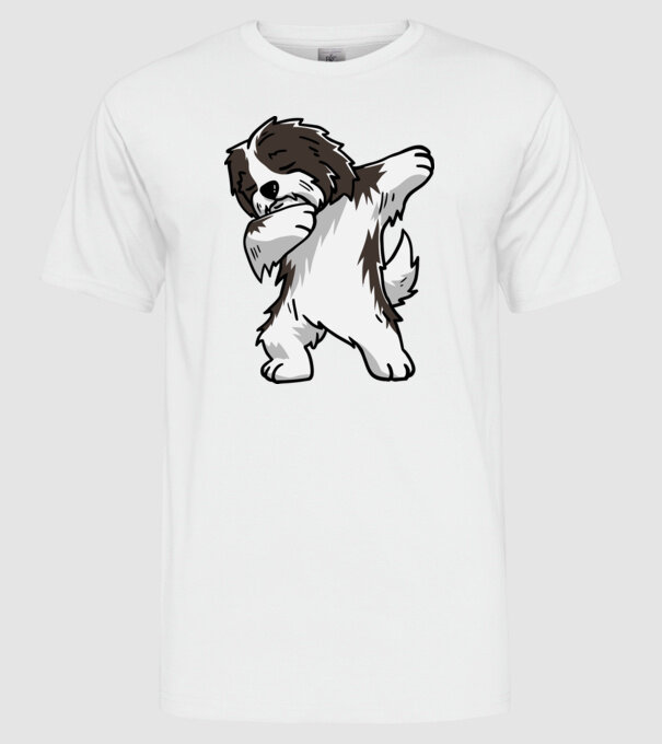 Havanese DAB minta fehér pólón