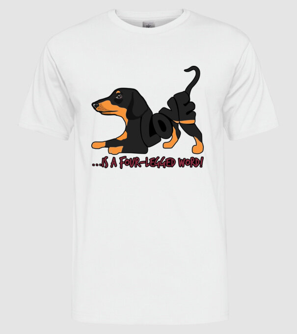 is a four-legged word minta fehér pólón