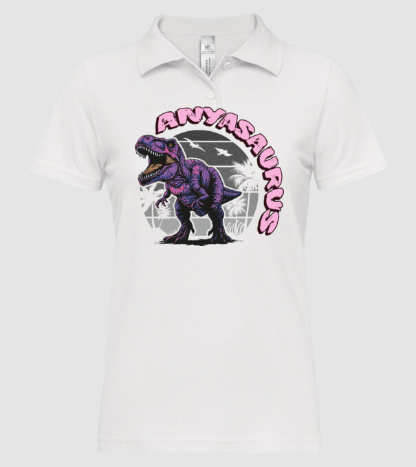 Anyasaurus rex minta fehér pólón