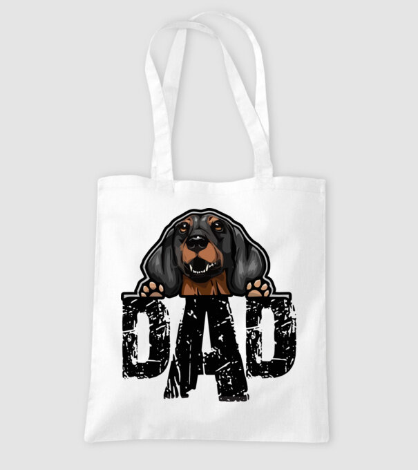 Dachshund Dad minta fehér pólón