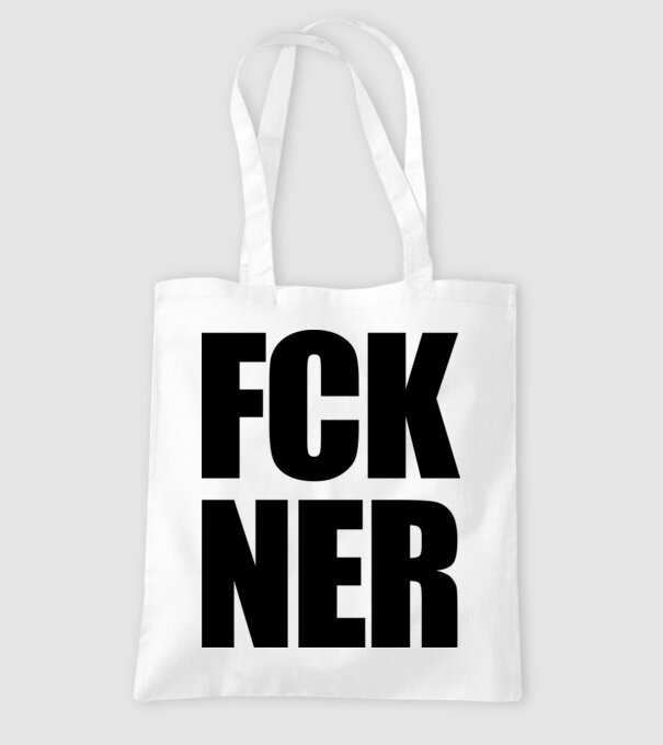 FCK NER - fekete minta fehér pólón