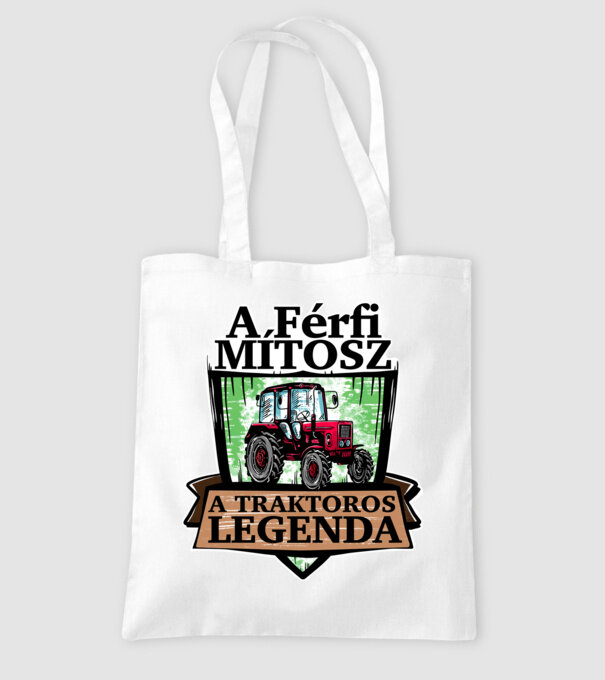 Traktoros legenda minta fehér pólón