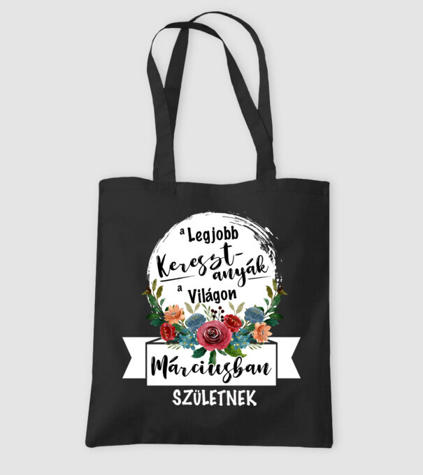 A legjobb KERESZTANYÁK a világon MÁRCIUSban születnek minta fekete pólón