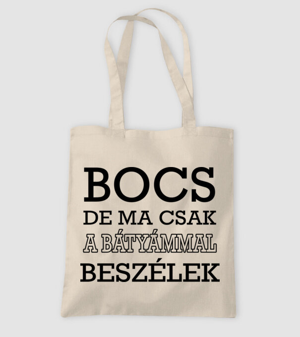 Bátyámmal beszélek minta homokszín pólón