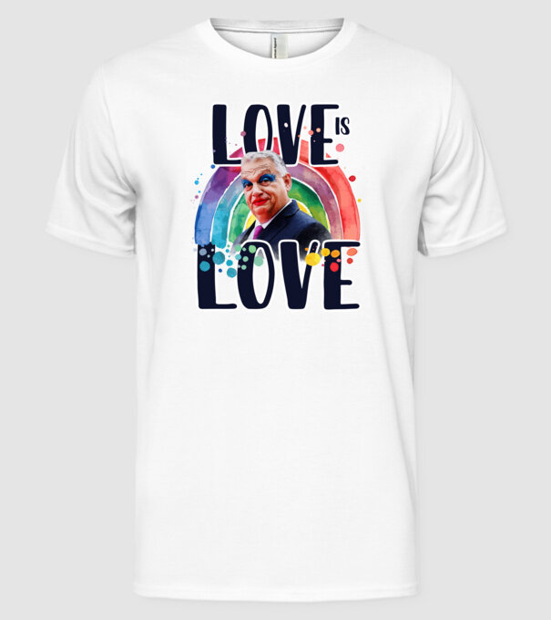 Love is Love - Viktor minta fehér pólón