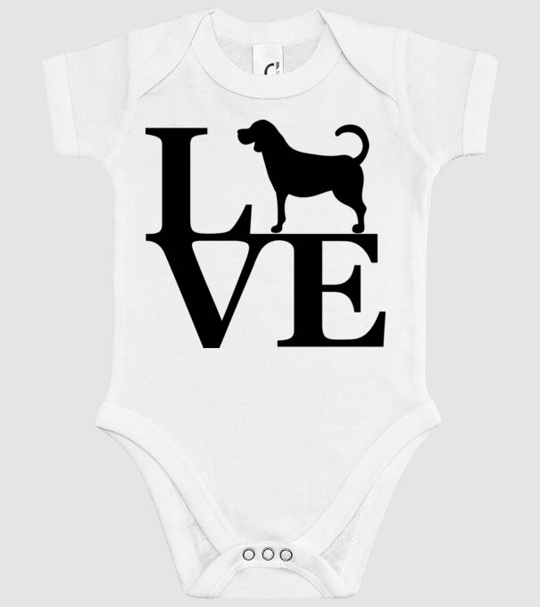 Beagle love minta fehér pólón