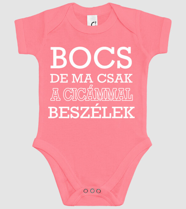 Cicámmal beszélek minta rózsaszín pólón