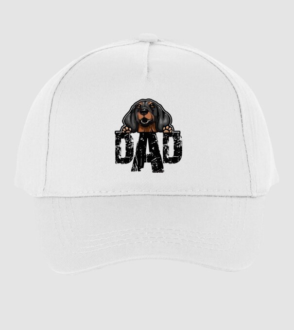 Dachshund Dad minta fehér pólón