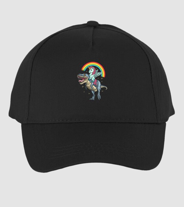 Badass Unicorn minta fekete pólón