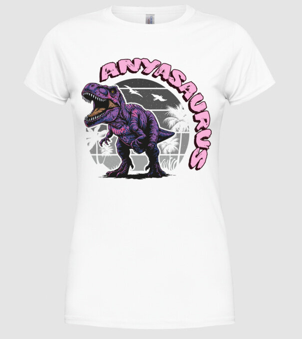 Anyasaurus rex minta fehér pólón