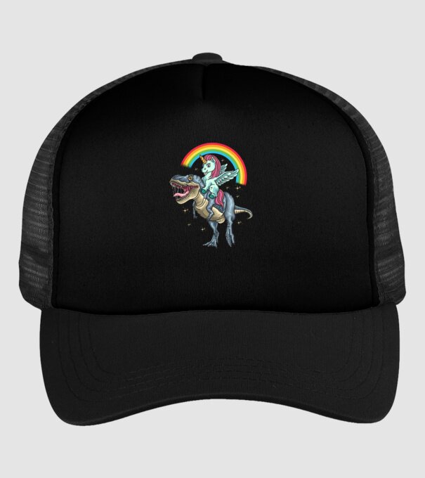 Badass Unicorn minta fekete pólón