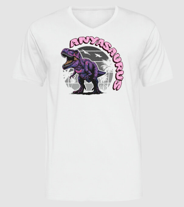 Anyasaurus rex minta fehér pólón