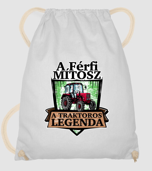 Traktoros legenda minta fehér pólón
