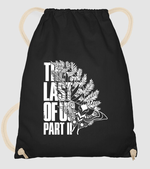 The last of us Ellie tattoo - fehér minta fekete pólón