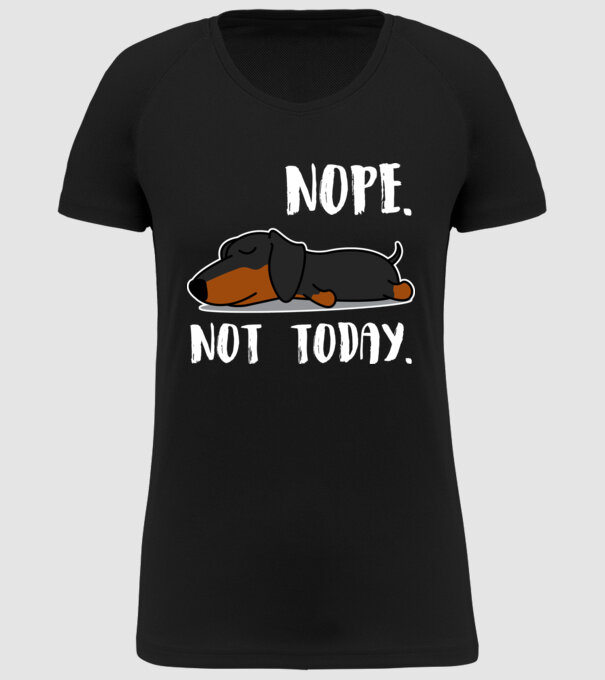 Tacsi nope not today minta fekete pólón