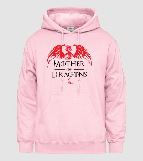 Mother of dragons - Sárkányok anyja minta világos rózsaszín pólón