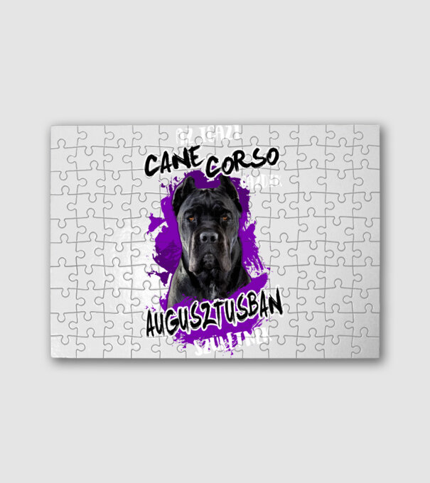 Cane Corso Augusztus minta fehér pólón