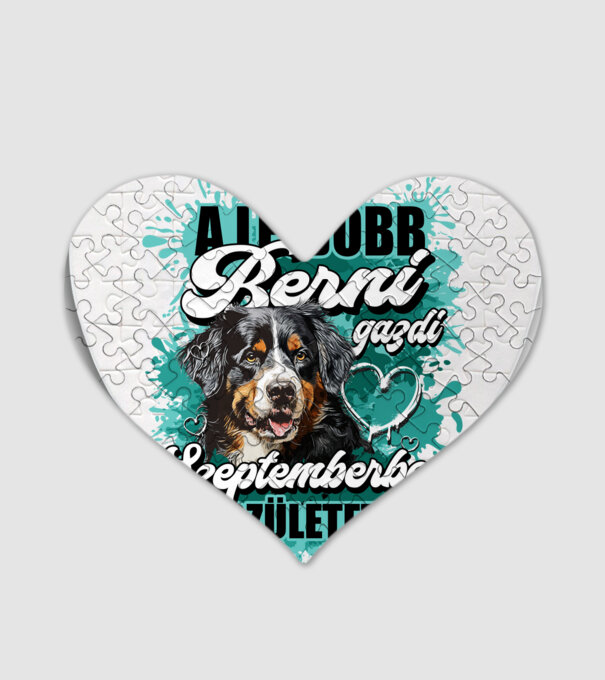 A legjobb Berni gazdi szeptemberben született minta fehér pólón