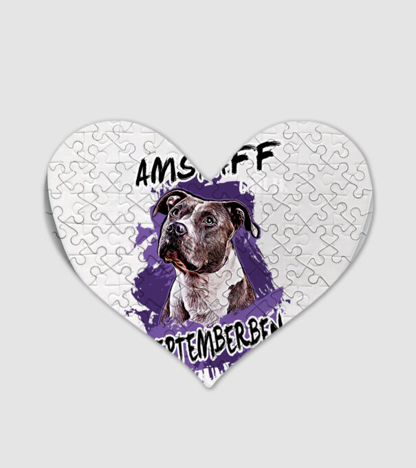 Az igazi AMSTAFF gazdik SZEPTEMBERben születnek minta fehér pólón