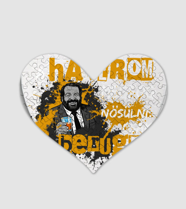 Bud Spencer - Rabló Pandúr - A haverom meg fog nősülni, csak berúgni jöttem - feketére minta fehér pólón