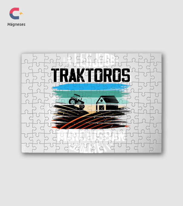 A legjobb traktoros márciusban született - fekete minta fehér pólón