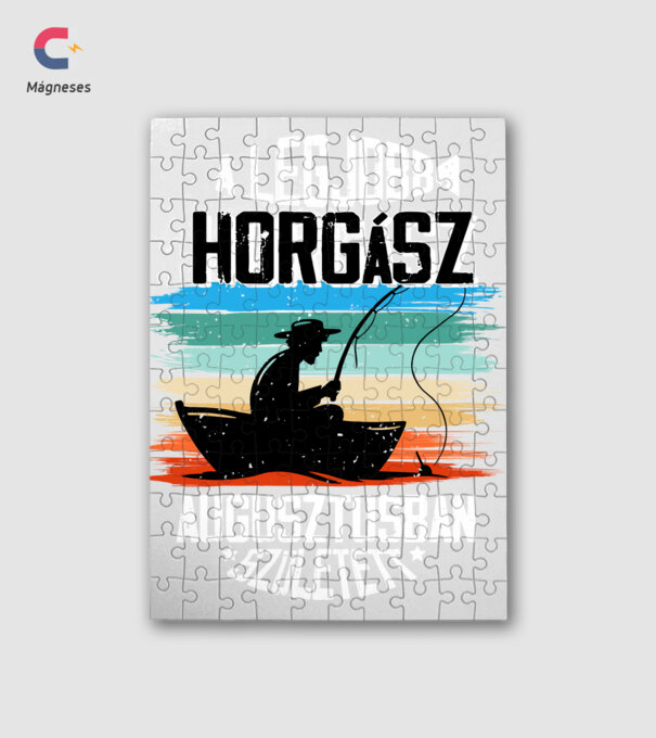 A legjobb horgász augusztusban született - fehér minta fehér pólón