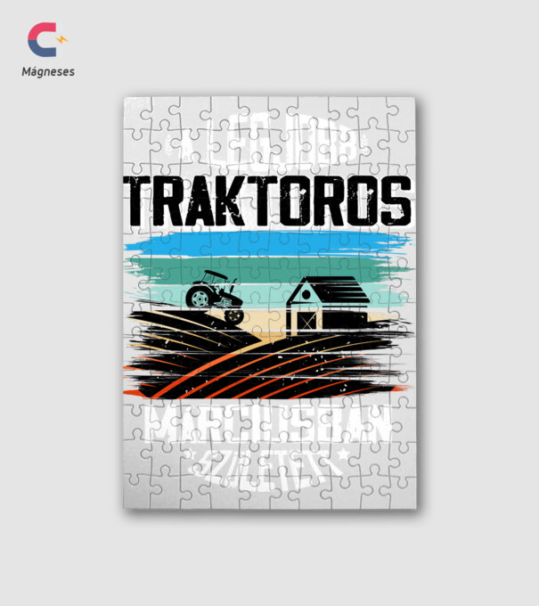 A legjobb traktoros márciusban született - fekete minta fehér pólón