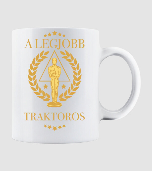 Oscar - A legjobb traktoros minta fehér pólón