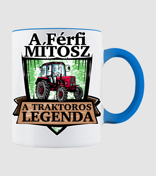 Traktoros legenda minta világoskék pólón