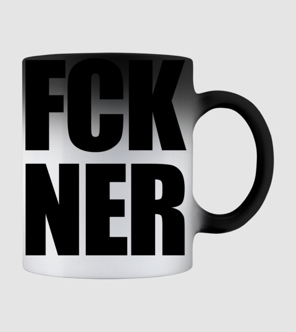 FCK NER - fekete minta fekete pólón