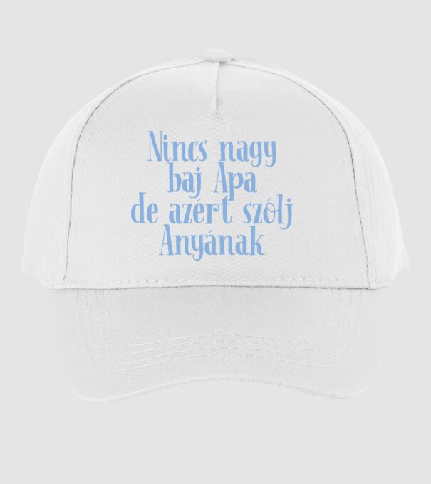 Nincs nagy baj minta fehér pólón