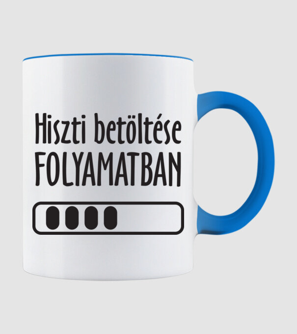 hiszti minta világoskék pólón