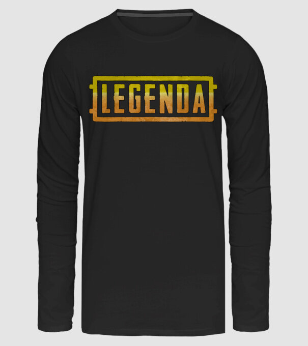 Legenda - PUBG Style - Sárga minta fekete pólón