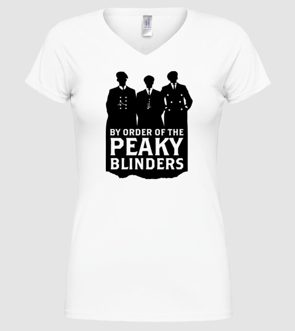 By Order of the Peaky Blinders - Fekete minta fehér pólón