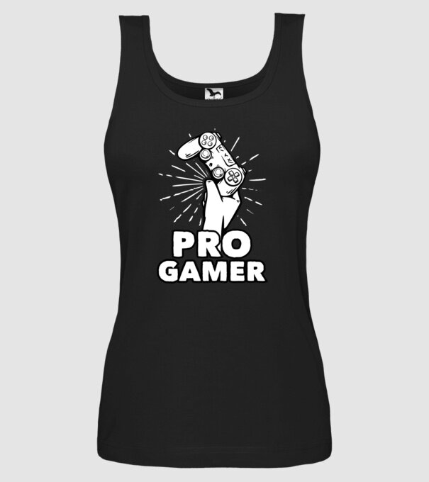 Pro Gamer minta fekete pólón