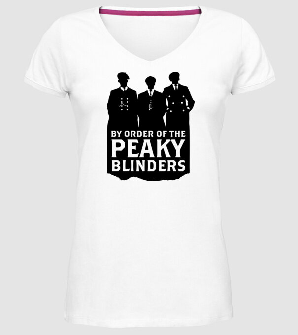By Order of the Peaky Blinders - Fekete minta fehér pólón