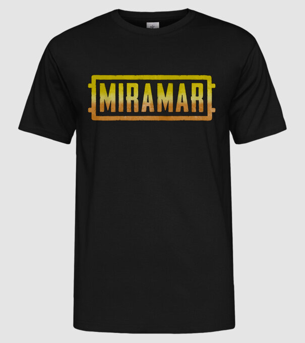 Miramar - PUBG Style minta fekete pólón