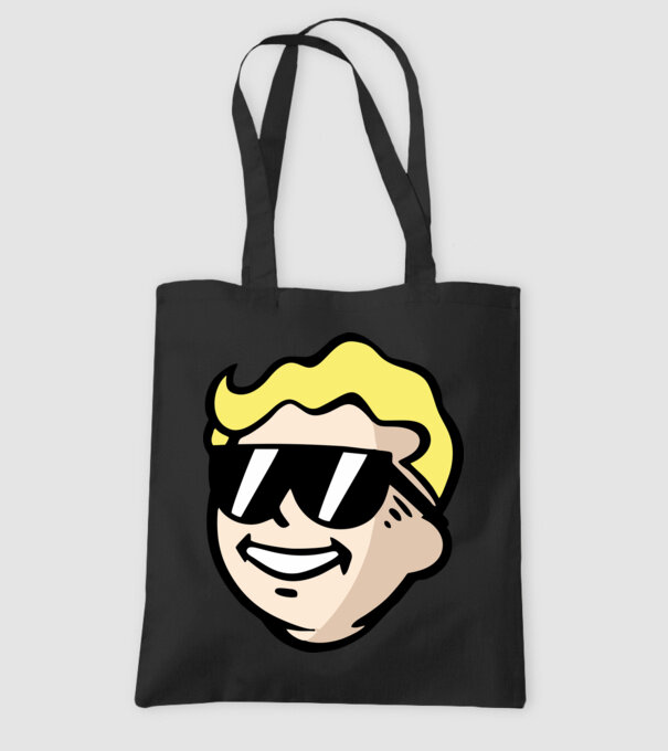 Vault Boy minta fekete pólón