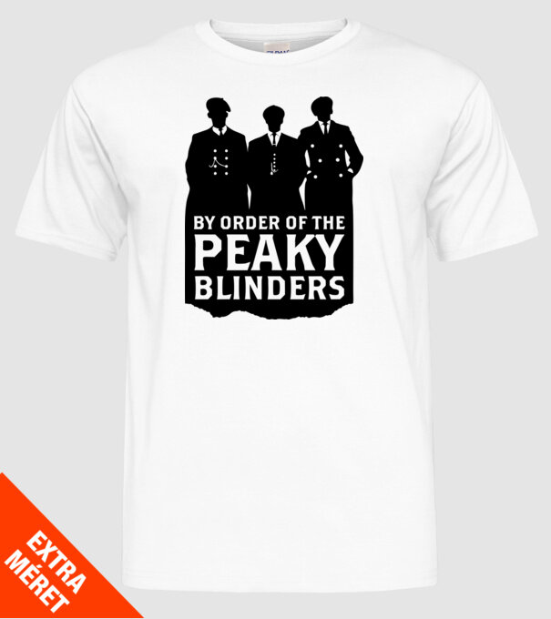 By Order of the Peaky Blinders - Fekete minta fehér pólón