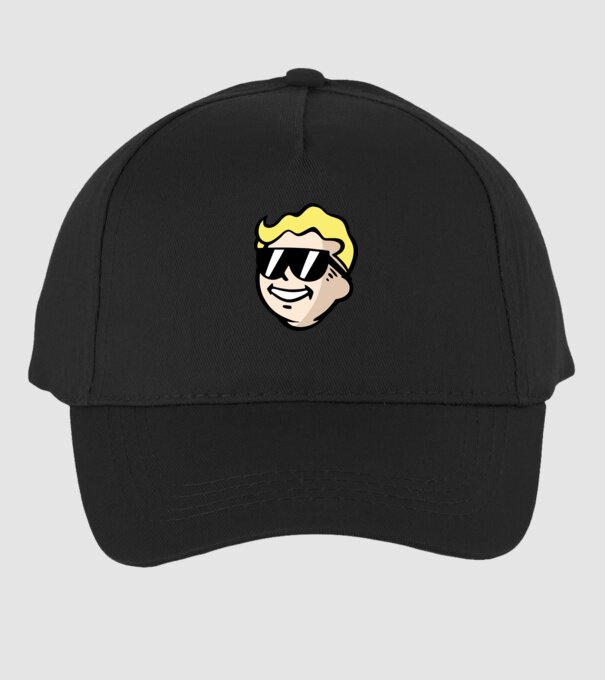 Vault Boy minta fekete pólón