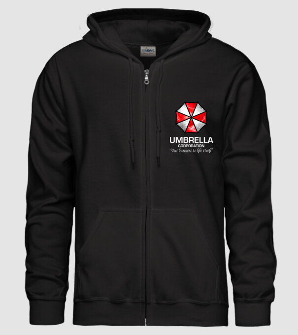Umbrella Corp. minta fekete pólón