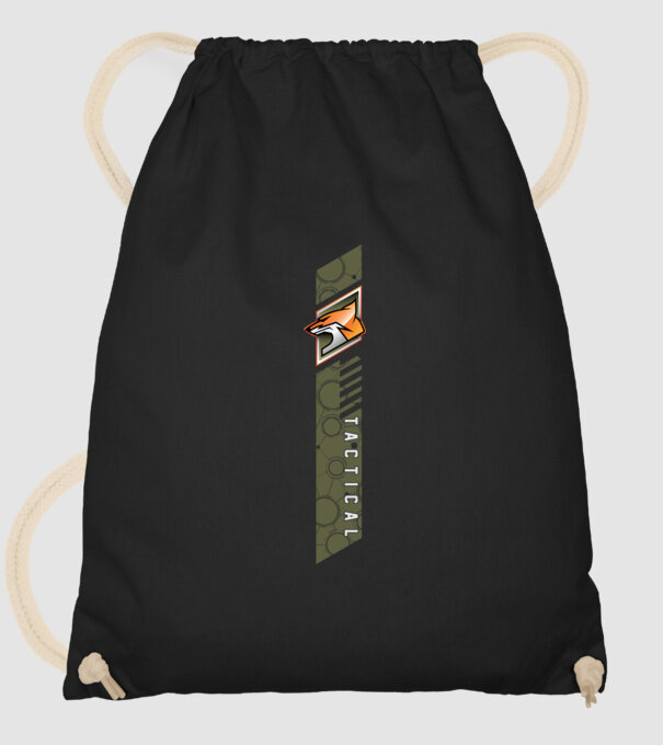 Fox Tactical minta fekete pólón