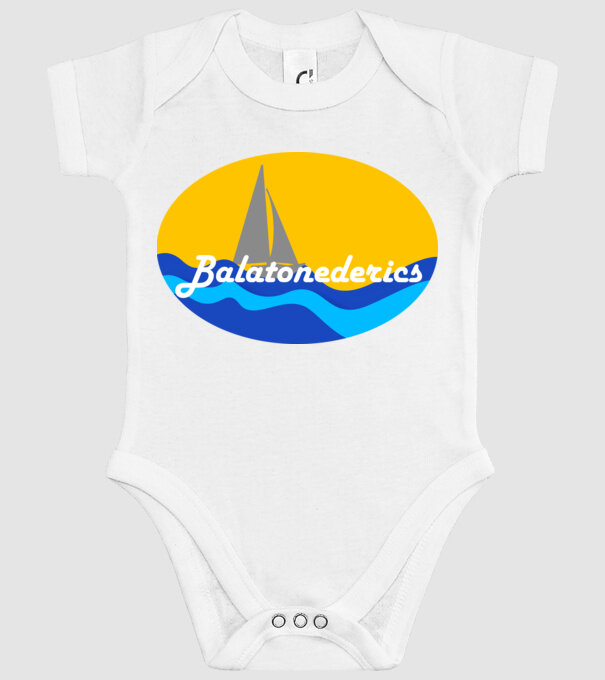 Balatonederics minta fehér pólón