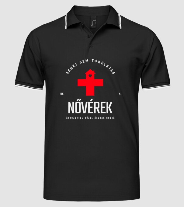 Senki sem tökéletes, de a nővérek átkozottul közel állnak hozzá minta fekete pólón